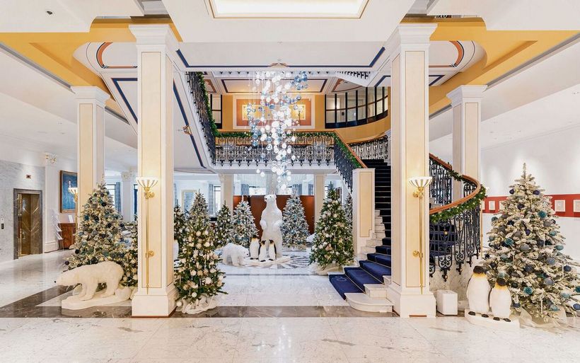 Weihnachtsdekoration im Grand Resort Bad Ragaz.