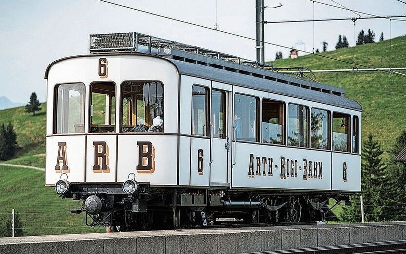 Bahnwagen Nr. 6 aus dem Jahr 1911.