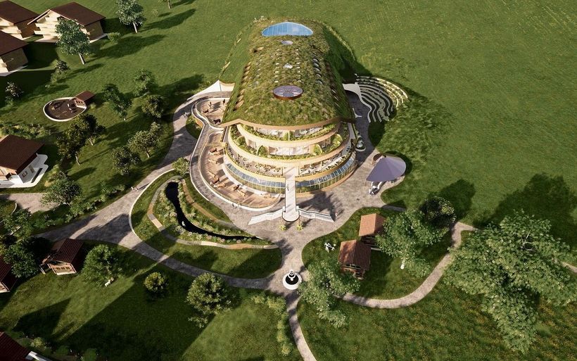 Vue aérienne du projet Votre Cercle de Vie 