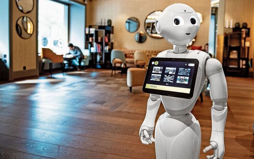 image du Robot Pepper à l'Hôtel Opera, Zurich