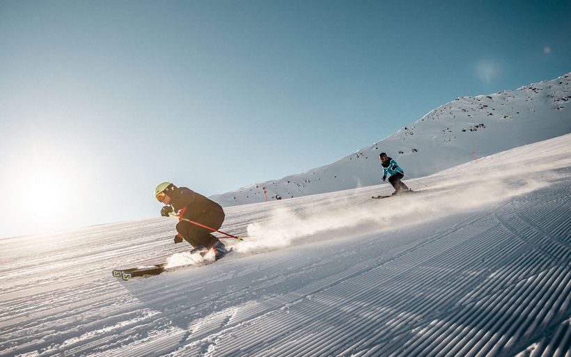 Die Piste «Nr. 15 Totalp» ist präpariert.