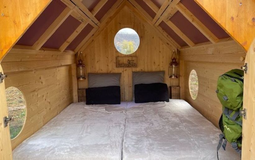 intérieur de la cabane