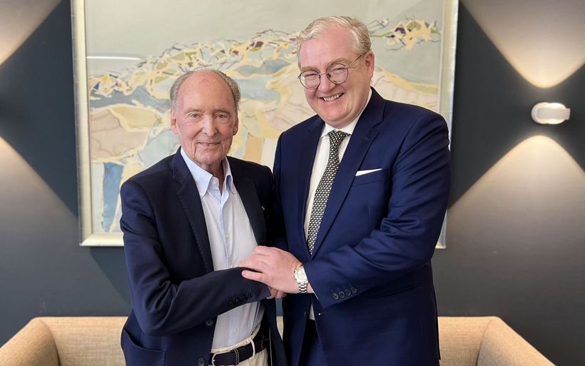 Hans R. Müller, Gründer von Top International Hotels, und Martin R. Smura, Gründer von Grand Metropolitan Hotels (v.l.)