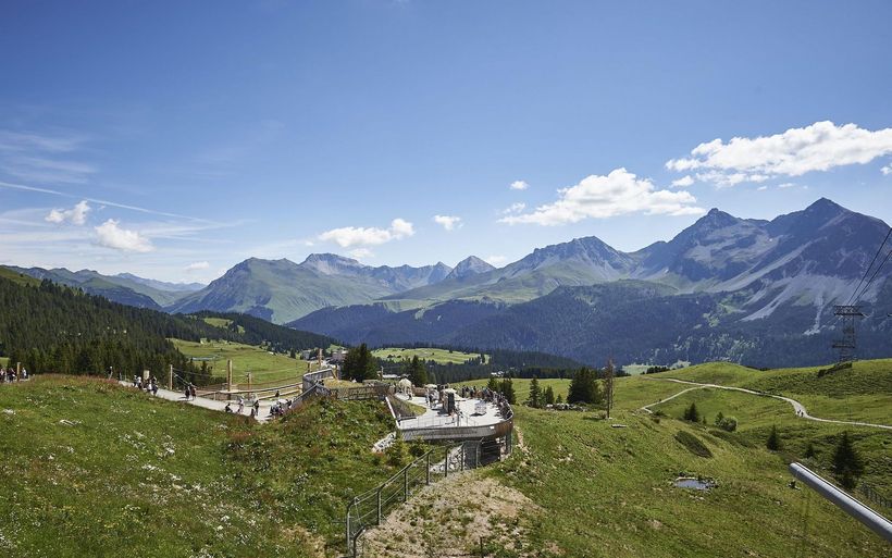 Das Arosa Bärenland, eingebettet in die Schanfigger Natur.