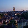 Stadt Bern bei Nacht