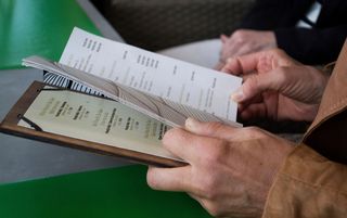 Symbolbild Menükarte