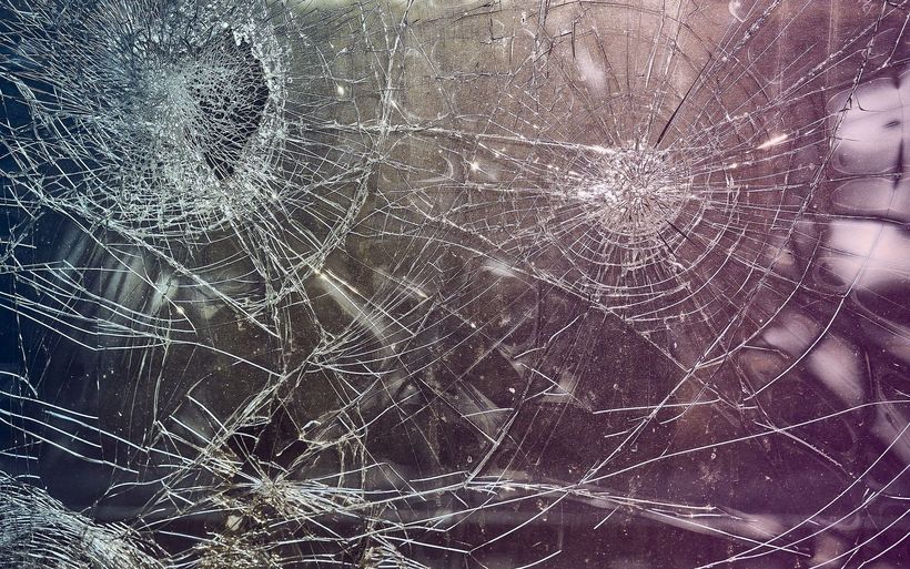 Zerbrochene Scheibe