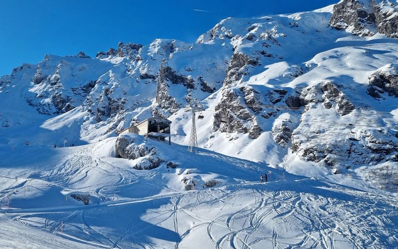 Pizolbahnen und perfekte Schneepisten. 