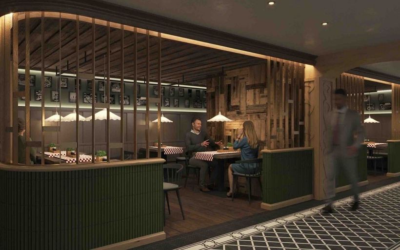 Die geplante Trattoria im Romantik Hotel Schweizerhof Grindelwald