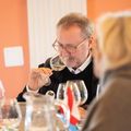 L'acte de déguster au Mondial des Pinots