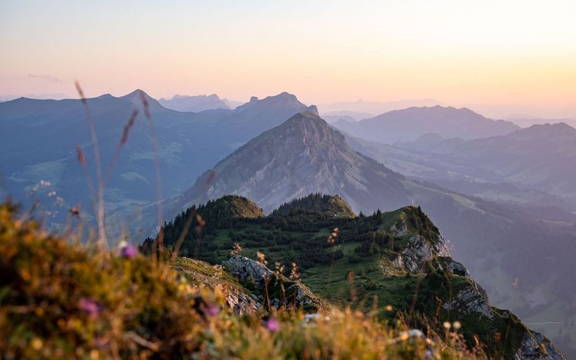 Landschaft an der Grenze zwischen Entlebuch und Obwalden