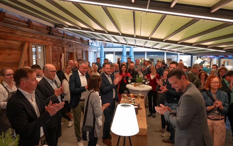 Die grosse Freude über den Wiederaufbau des Hotel Landgasthof Kemmeriboden-Bad ist an der Wiedereröffnung spürbar.