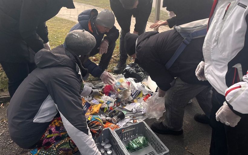 Abfall sammeln Team Sonnenberg