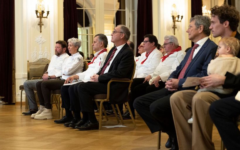 Die Zeremonie der kulinarischen Meriten im Hotel Bellevue in Bern.