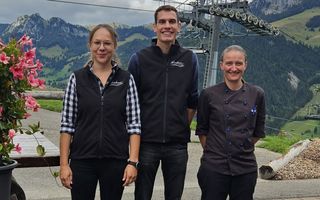 Rahel Siegenthaler, Elias Gemperli, Christine Reitemeyer (v.l.)