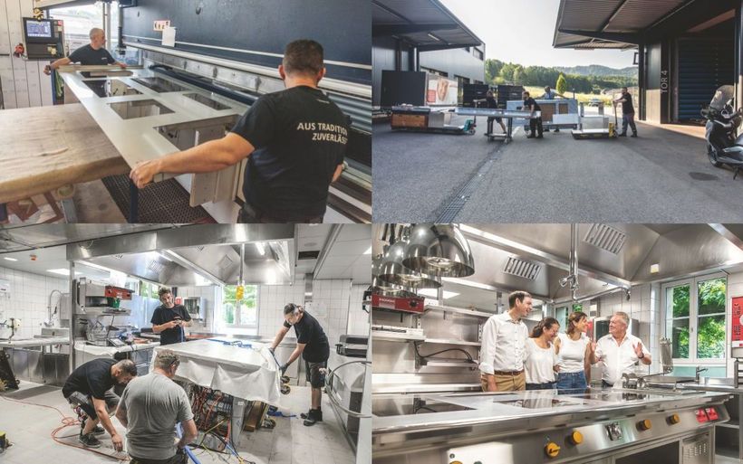 Kücheneinbau im Gasthof Schönbühl 