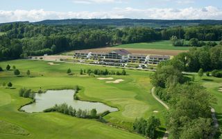 Das Wellnesshotel aus der Vogelpespektive