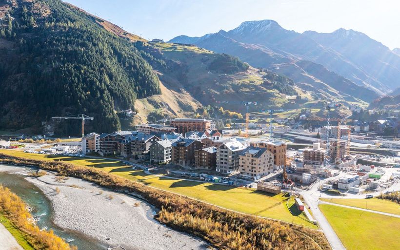 Bild der Baustelle in Andermatt