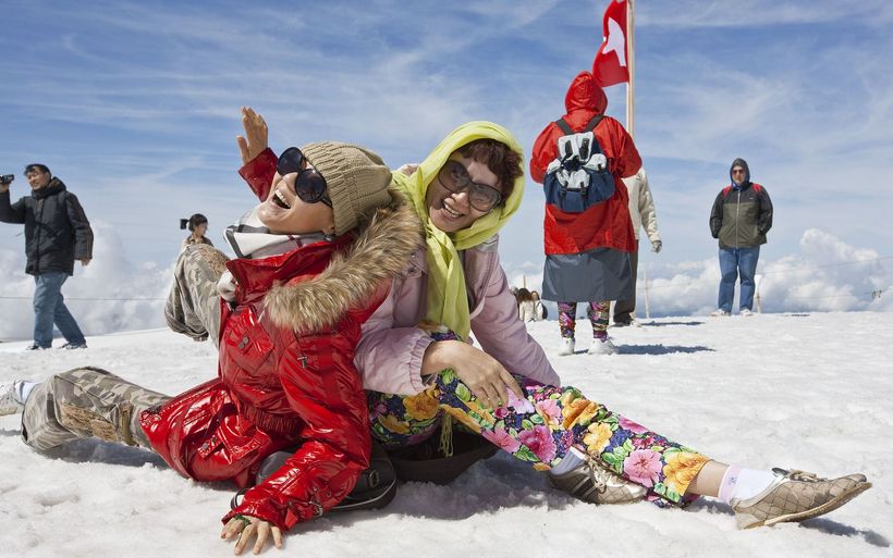 Gäste aus Südostasien lieben spektakuläre Aussichtspunkte in den Schweizer Alpen.