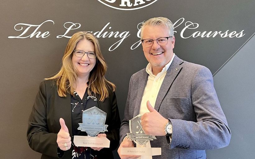 Bettina Schweizer, Personalbereichsleiterin Golf, und Ralph Polligkeit, Director of Golf & Sports.