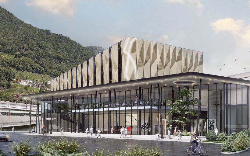 Das geplante Hotel von aussen