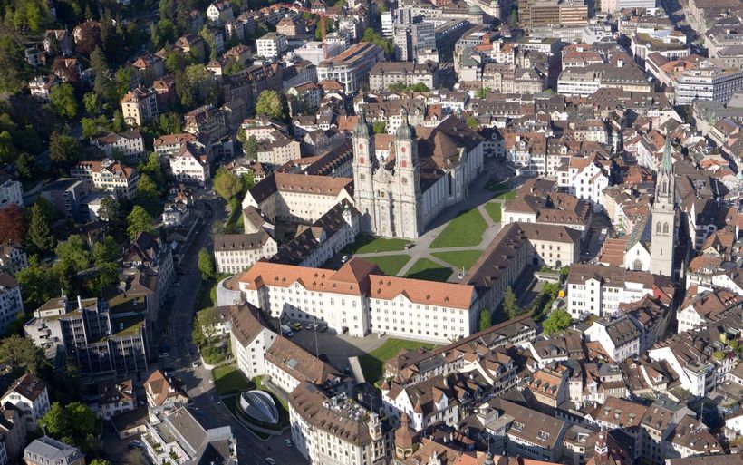 Drohnenaufnahme der Stadt St.Gallen