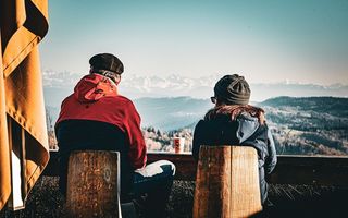 Uetliberg mit zwei Personen