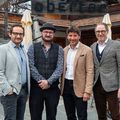 Marc Tischhauser (Geschäftsführer GastroGraubünden), Urs Auchter (Vorstandsmitglied Hotel Gast-ro Lenzerheide und Ansprechpartner für GastroGraubünden), Thomas Vogt (Präsident Hotel Gastro Lenzerheide) und Jürg Domenig (Geschäftsführer HotellerieSuisse Graubünden).