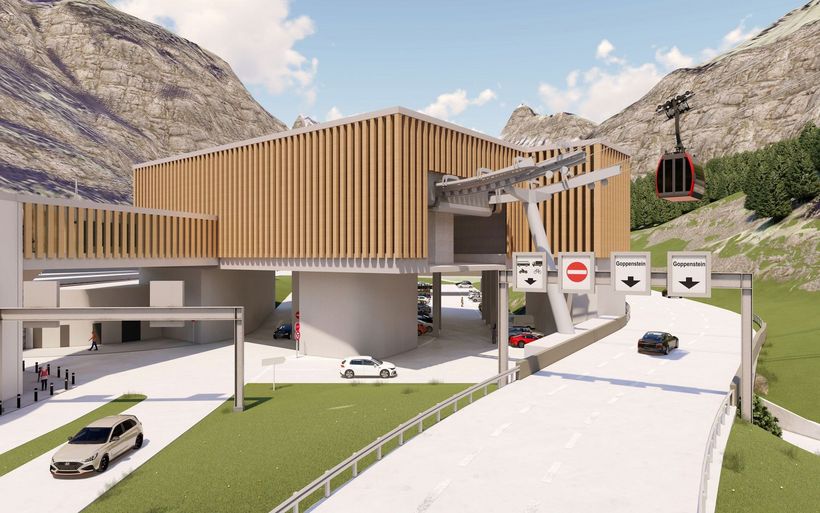 Visualisierung Talstation