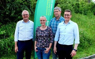 Die neuen Vorstandsmitglieder (v.l.): Anton Lauber, Anita Märki, Christian Kuhn-Somm, Martin Clemen (Auf dem Bild fehlt: Johanna Graf)