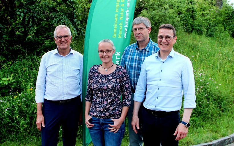 Die neuen Vorstandsmitglieder (v.l.): Anton Lauber, Anita Märki, Christian Kuhn-Somm, Martin Clemen (Auf dem Bild fehlt: Johanna Graf)