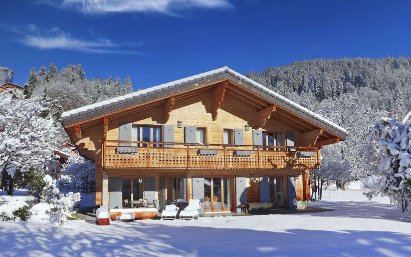 Chalet im Winter