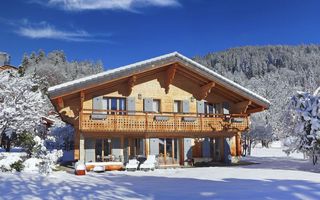 Chalet im Winter