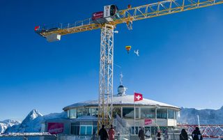 Baustelle auf dem Schilthorn