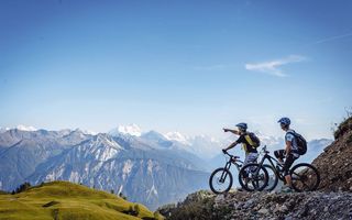 Biker in Crans-Montana