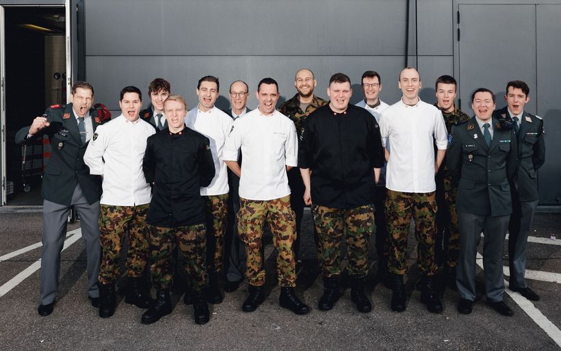 Das Team der Schweizer Armeeköche