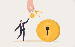 Grafik Schlüsselübergabe