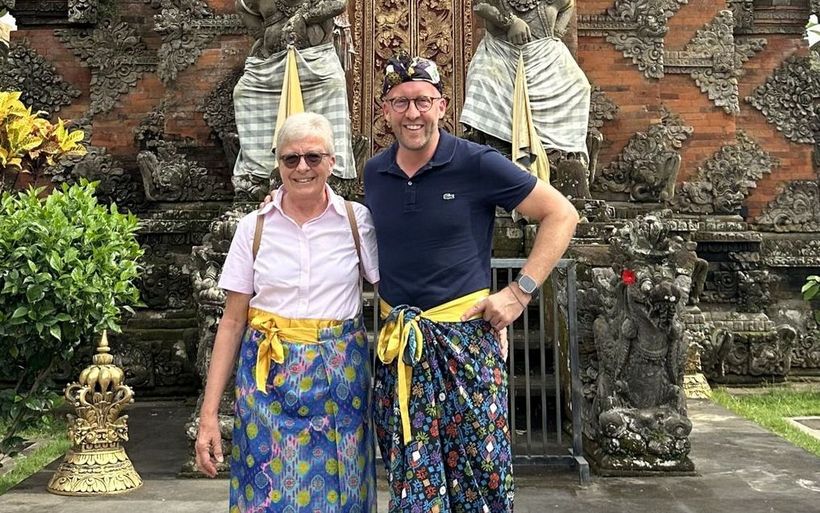 Marco Neukom und seine Mutter