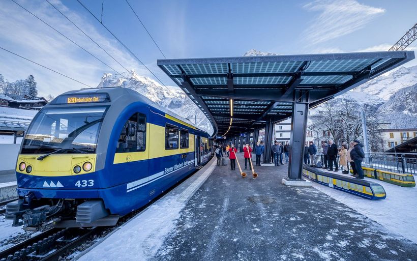 Eröffnung des Bahnhof Grindelwald