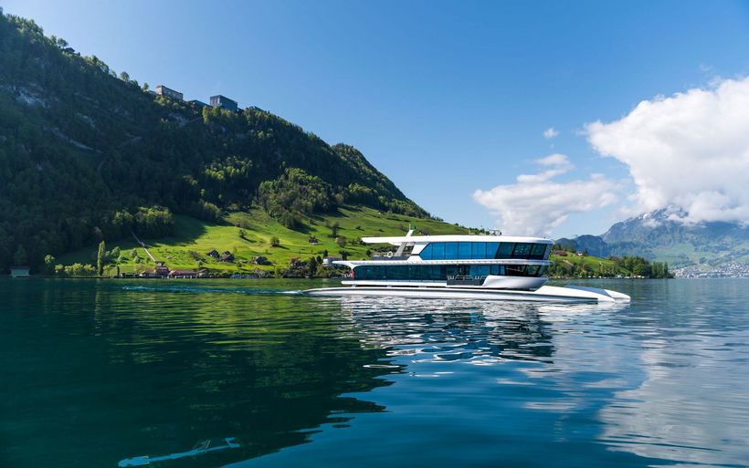 Das Motorschiff Bürgenstock hat ein hybrides Energie- und Antriebssystem.