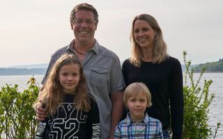 Winzerpaar Giauque-Kunz mit ihren Kindern