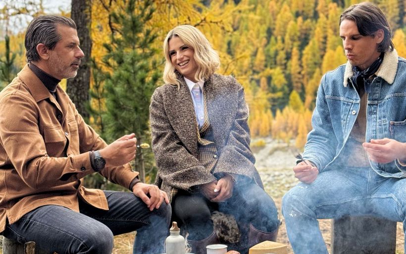 Michelle Hunziker, Yann Sommer und Andreas Caminada