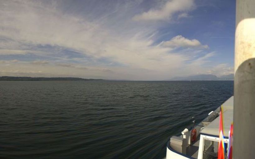 Une image du lac par une webcam