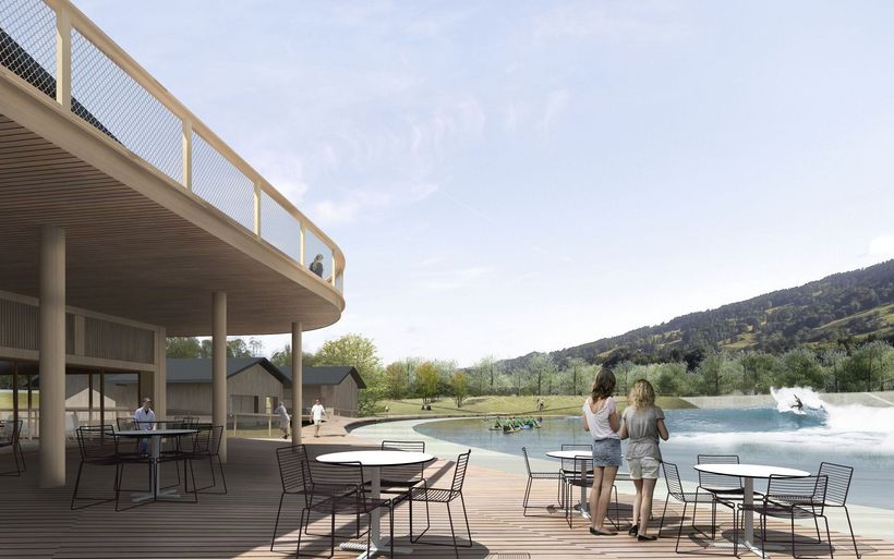 image de synthèse du projet de vague