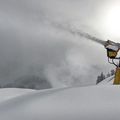 Schneekanone von Technoalpin im Einsatz