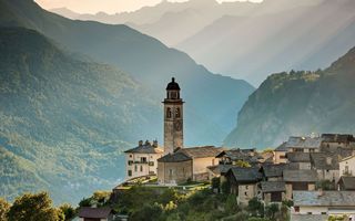 Soglio ist ein kleines Dorf in Graubünden