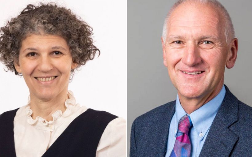 Portrait von Jasmin Said Bucher (links) und Portrait von Peter Engler (rechts)