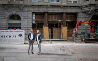 René Popp, Geschäftsführer Globus St. Gallen und Tobias Funke, Inhaber und Geschäftsführer Restaurant Multertor 