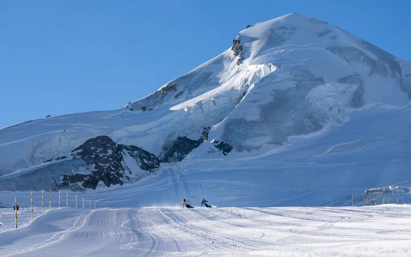 Skifahren in Saas-Fee