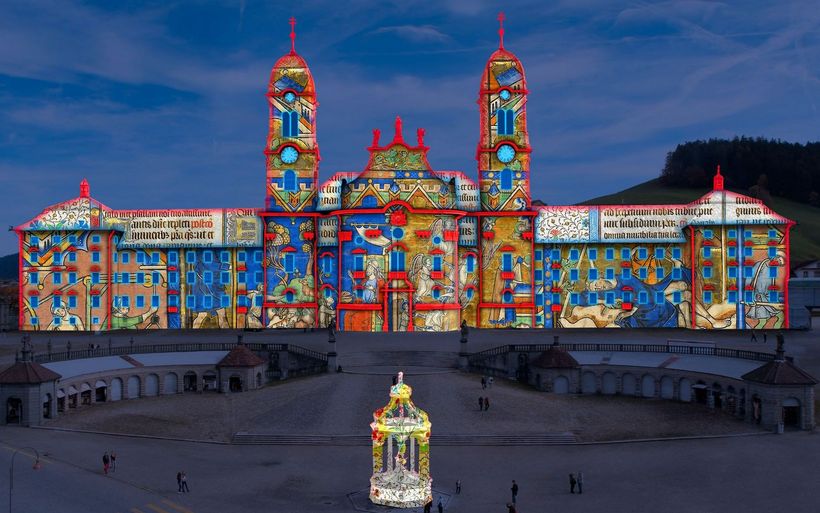 Illumination am Kloster Einsiedeln